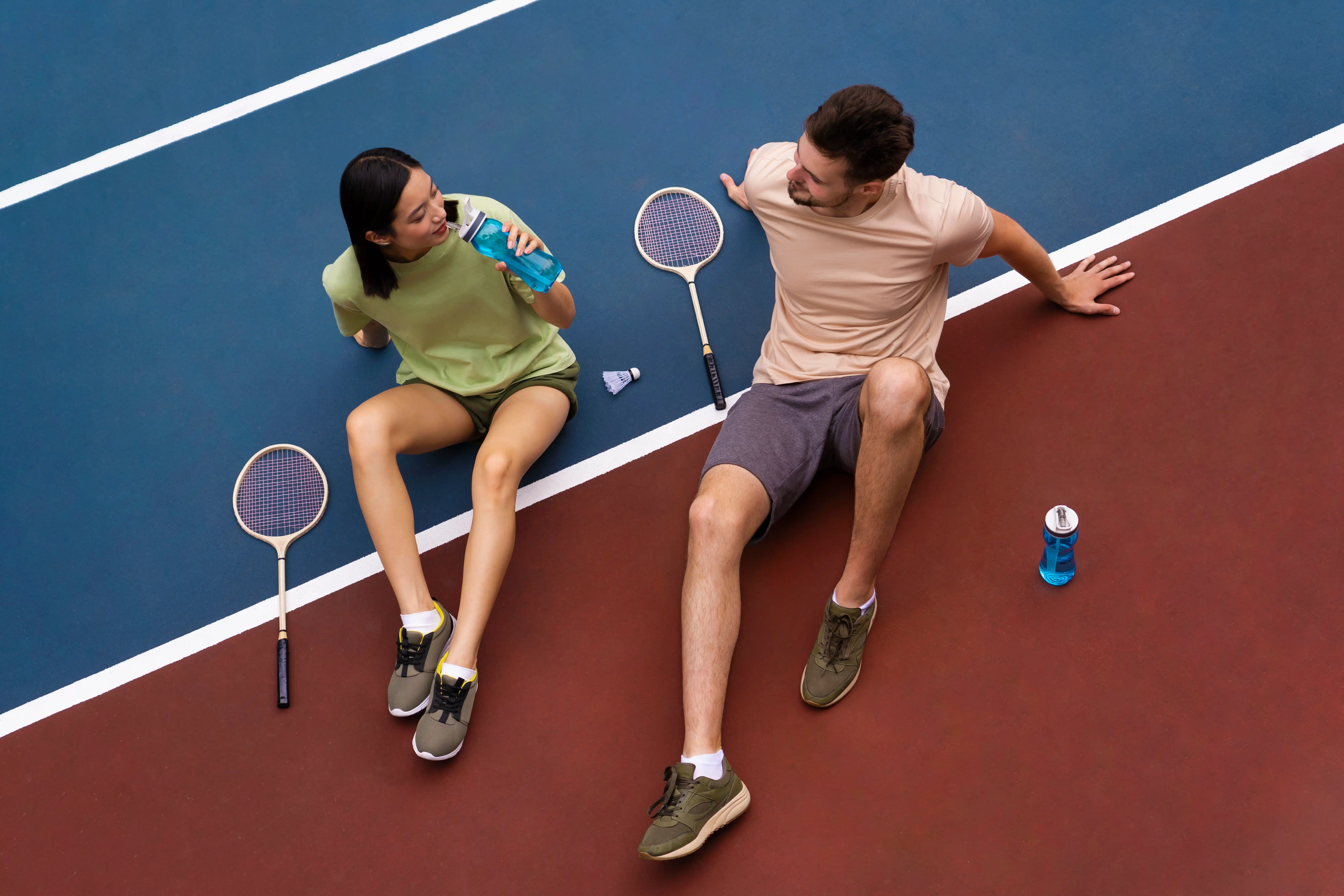 Badminton court at Sinclair Club